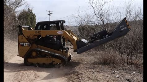 bush hog and skid steer on trailer|rotary mower for skid steer.